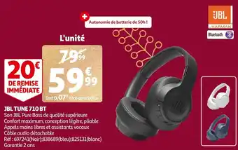 Auchan Jbl jbl tune 710 bt offre