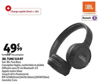 Auchan Jbl jbl tune 510 bt offre