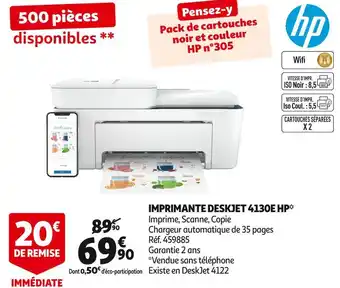 Auchan Hp imprimante deskjet 4130e offre