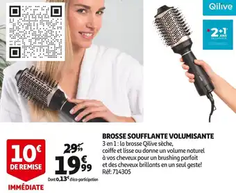 Auchan Qilive brosse soufflante volumisante offre