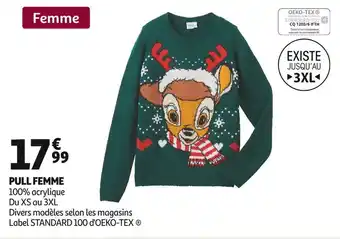 Auchan Pull femme offre
