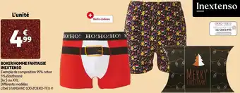 Auchan Inextenso boxer homme fantaisie offre