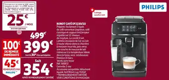 Auchan Philips robot café ep2230/10 offre