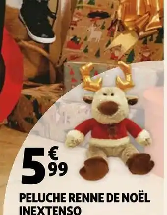 Auchan Inextenso peluche renne de noël offre