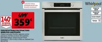 Auchan Whirlpool four encastrable multifonctions oakz9156pix offre
