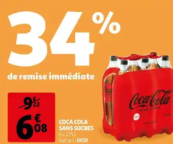 Auchan Coca cola coca cola sans sucres offre