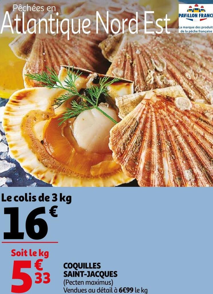 Promo Coquilles saintjacques chez Auchan