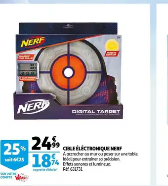 Auchan Nerf cible éléctronique offre