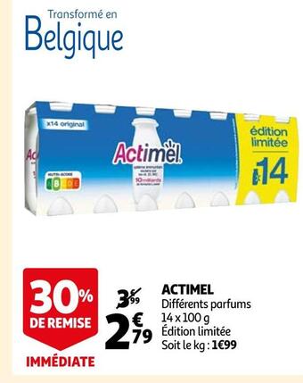 Auchan Danone actimel offre