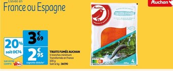 Auchan Auchan truite fumée offre