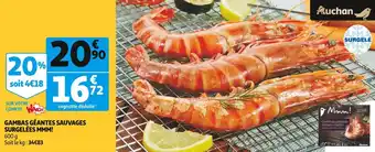 Mmm! gambas géantes sauvages surgelées