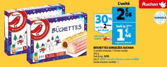 Auchan Auchan bûchettes surgelées offre