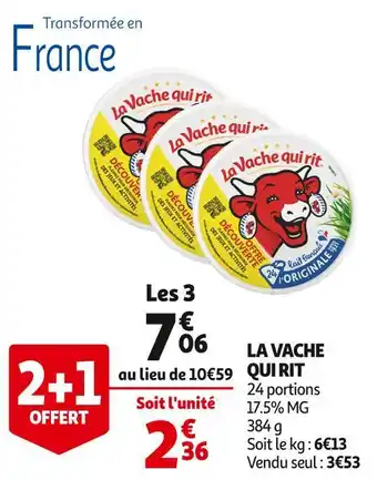 Auchan Supermarché La vache qui rit la vache qui rit offre