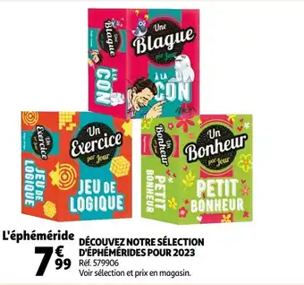 Auchan Découvez notre sélection d'éphémérides pour 2023 offre