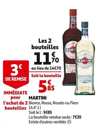 Auchan Supermarché Martini martini offre