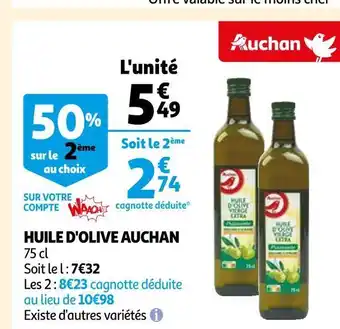 Auchan Auchan huile d'olive offre