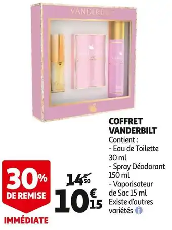 Auchan Supermarché Vanderbilt coffret vanderbilt offre