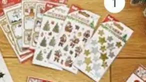 Auchan Stickers de noël déco fenêtre offre