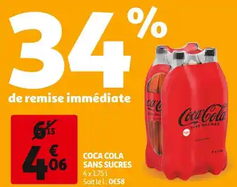 Auchan Supermarché Coca cola coca cola sans sucres offre