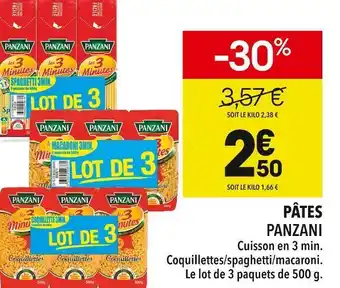 Supeco Panzani pâtes offre