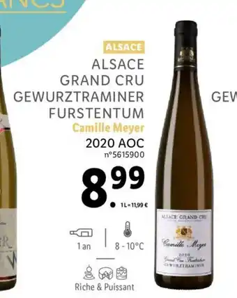 Lidl Alsace Grand Cru Gewurztraminer Furstentum offre
