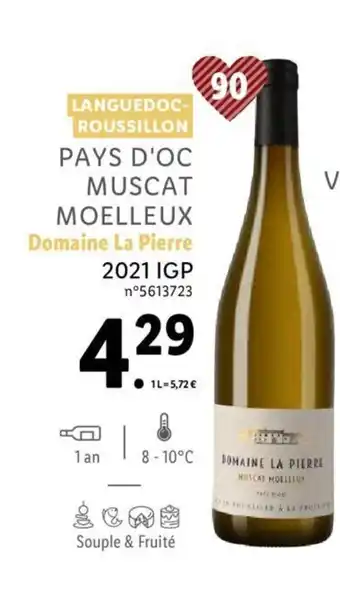 Lidl Pays D'Oc Muscat Moelleux offre