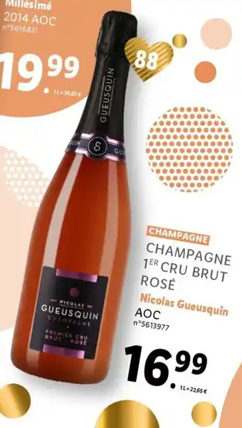 Lidl Champagne 1Er Cru Brut Rose offre