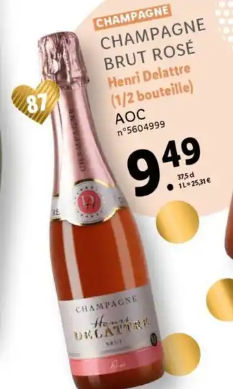 Lidl Champagne Brut Rose offre