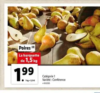 Lidl Poires offre