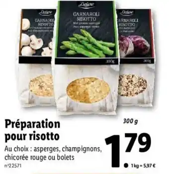 Lidl Preparation Pour Risotto offre