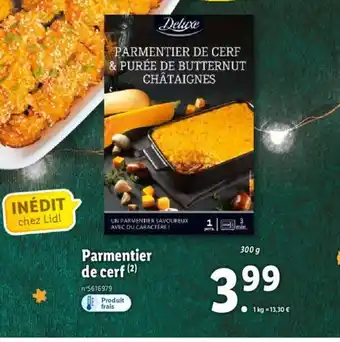 Lidl Parmentier De Cerf offre