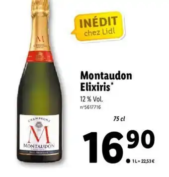 Lidl Montaudon Elixiris offre