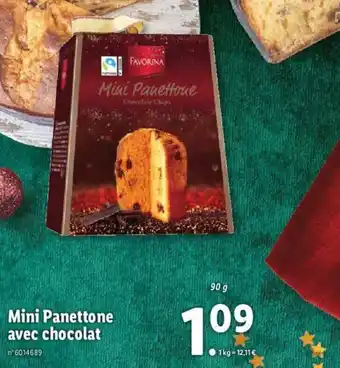 Lidl Mini Panettone Avec Chocolat offre