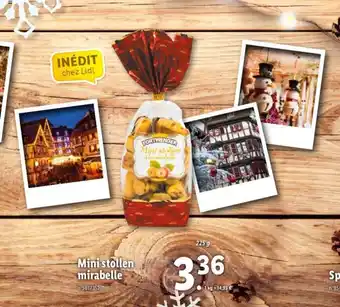 Lidl Mini Stollen Mirabelle offre