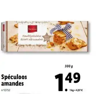 Lidl Speculoos Amandes offre