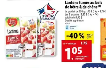 Lidl Lardons Fumes Au Bois De Hetre & De Chene offre