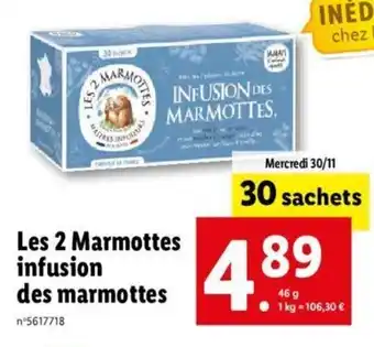 Lidl Les 2 Marmottes Infusion Des Marmottes offre