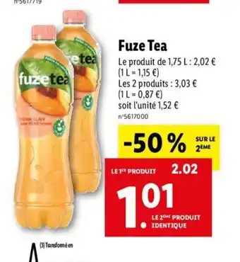 Lidl Fuze Tea offre