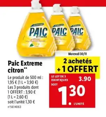 Paic Extreme Citron