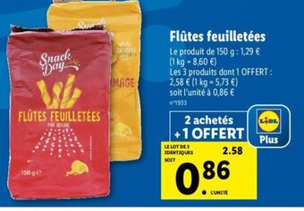 Lidl Flutes Feuilletees offre