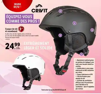 Lidl Casque De Ski Et Snowboard offre