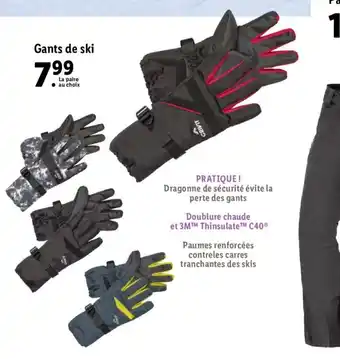 Lidl Gants De Ski offre