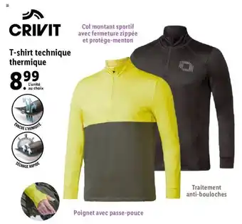 Lidl T-Shirt Technique Thermique offre