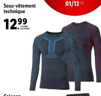 Lidl Sous-Vetement Technique offre