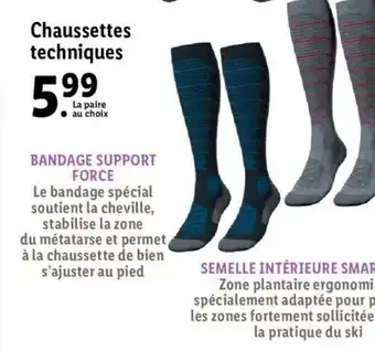 Lidl Chaussettes Techniques offre