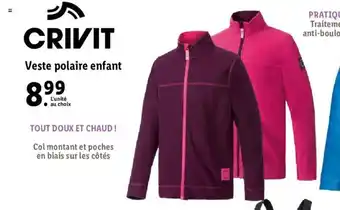 Lidl Veste Polaire Enfant offre