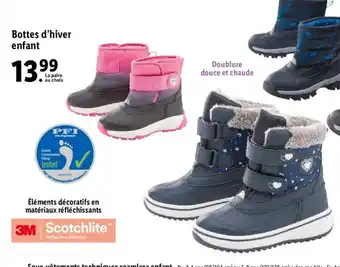 Lidl Bottes D'Hiver Enfant offre