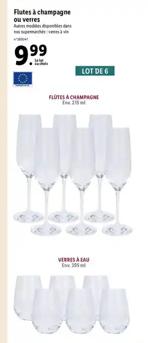 Lidl Flutes aA Champagne Ou Verres offre