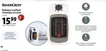Lidl Radiateur Soufflant Ceramique Sur Prise offre