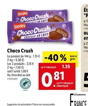 Lidl Choco Crush offre